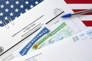 application to register permanent residence or adjust status form and green card
