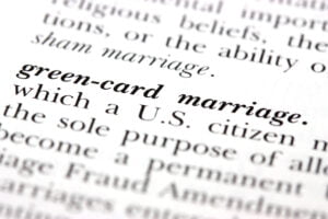 dictionary word green-card marriage