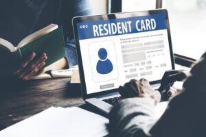 Resident Card Identification Data Information Immigration