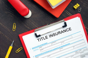 Financial concept about TITLE INSURANCE